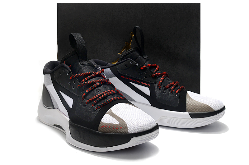 New Jordan Separate PF Black White Shoes